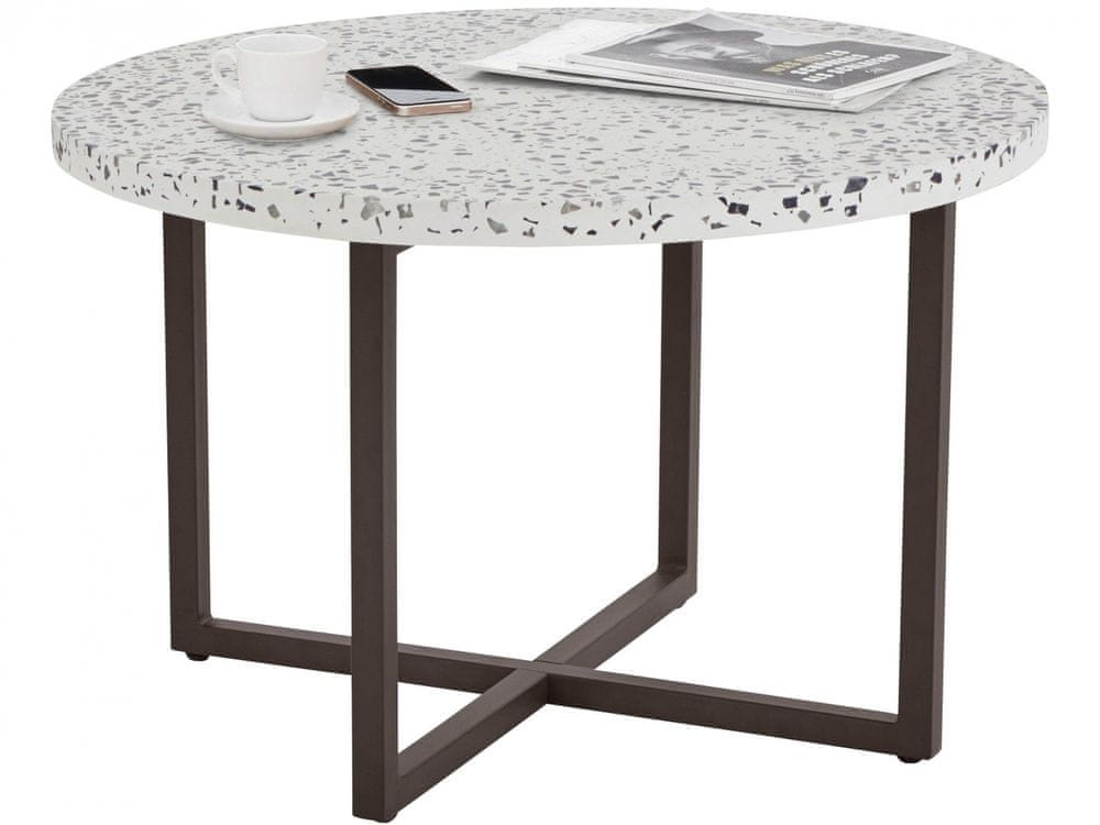 Danish Style Odkladací stolík Stephanie, 70 cm, biela